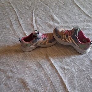 Colorful Sneakers with Pink Accents